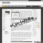 Dexter – серый шаблон для сайтов системы ucoz